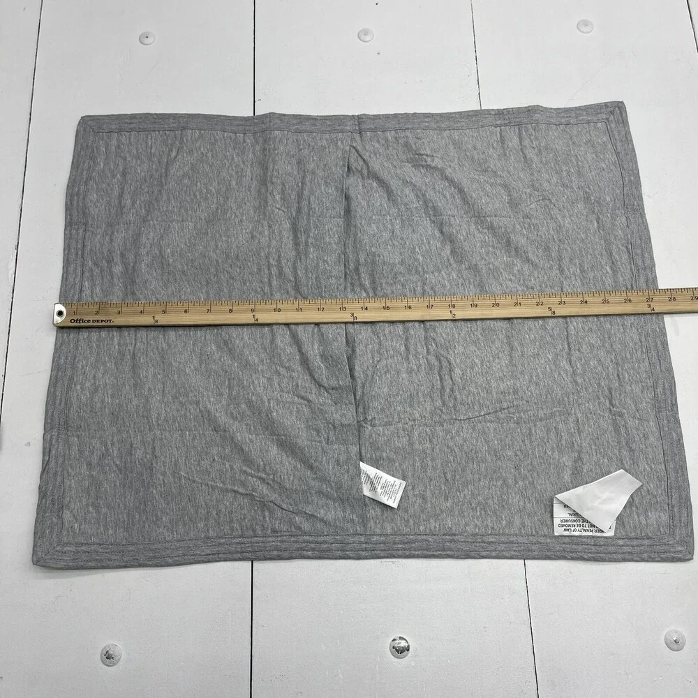 West Elm Grey Jersey Standard Pillow Case Sham Size 20x26in